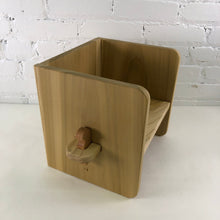Load image into Gallery viewer, Child&#39;s chair-small, Cube chair, Montessori weaning chair
