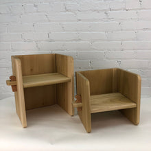 Load image into Gallery viewer, Child chair set- 1 large and one small, Montessori toddler chair, childrens table set