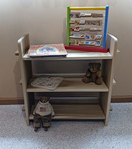Children's book shelf, shelving, Montessori furniture, children's playroom furniture, classroom furniture
