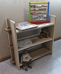 Children's book shelf, shelving, Montessori furniture, children's playroom furniture, classroom furniture